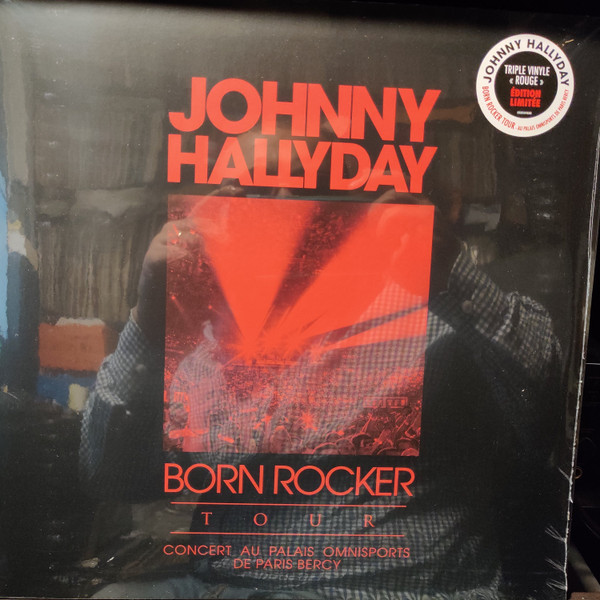 JOHNNY HALLYDAY - BORN ROCKER TOUR - RED VINYL